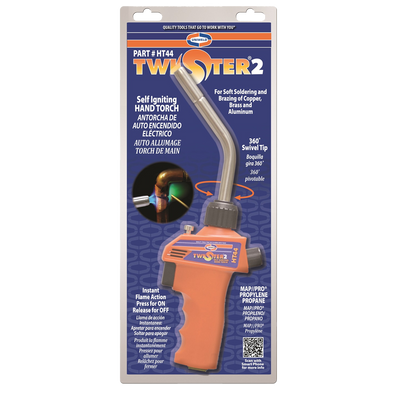 Uniweld HT44 Twister 2 Self Igniting Hand Torch With 360-Degree Swivel Tip