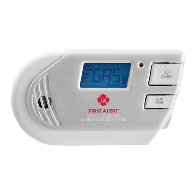 First Alert 1039760 Combination Explosive Gas and Carbon Monoxide Alarm with Backlit Digital Display