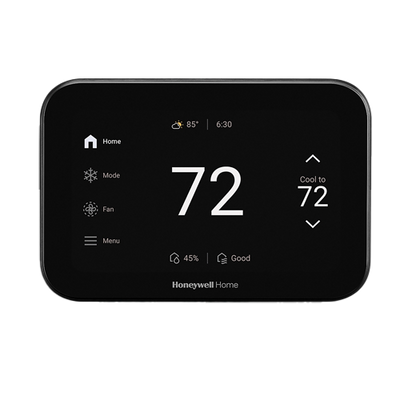 Honeywell THX1100B4 ElitePRO S1100 Smart Thermostat, 5” Touchscreen In Black (4H/2C Heat Pump & 3H/3C Conventional)