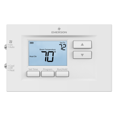 Emerson 1F75C-11PR Programmable Thermostat, 1H/1C