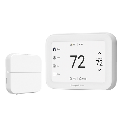 Honeywell YTHX1200W5 ElitePRO S1200 White Smart Thermostat W/ Room Sensor (4H/2C Heat Pump & 3H/3C Conventional)