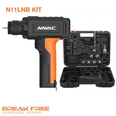 NAVAC N11LNB Power Tube Expander Kit with 7 Head Pieces
