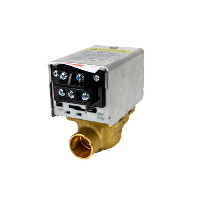 Honeywell V8043F1093 24V 3/4in Sweat Zone Valve, 125 PSI