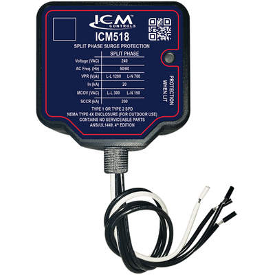 ICM Controls ICM518 Split-Phase Surge Protection Device for 240VAC