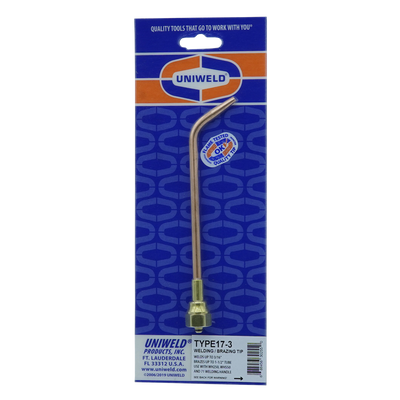 Uniweld TYPE17-3 Welding Brazing Soldering Tip, Up To 3/16in Weld & Brazing Up To 1-1/2in Copper Tube