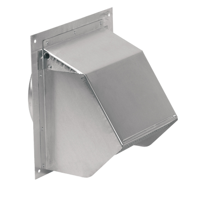 Broan-NuTone 641 Aluminum Wall Cap for 6 Round Duct with Backdraft Damper and Bird Screen