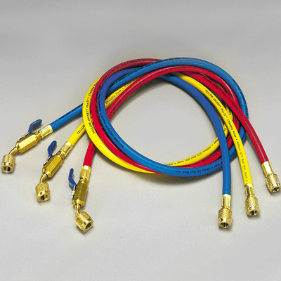 Yellow Jacket 29985 60in Plus II Manifold Hose with Compact Ball Valve