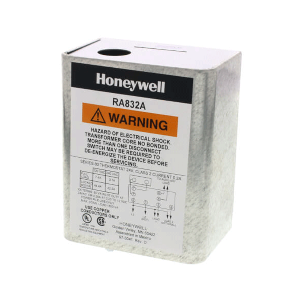 Honeywell RA832A1066 2-Zone DPST Line Voltage Switching Relay