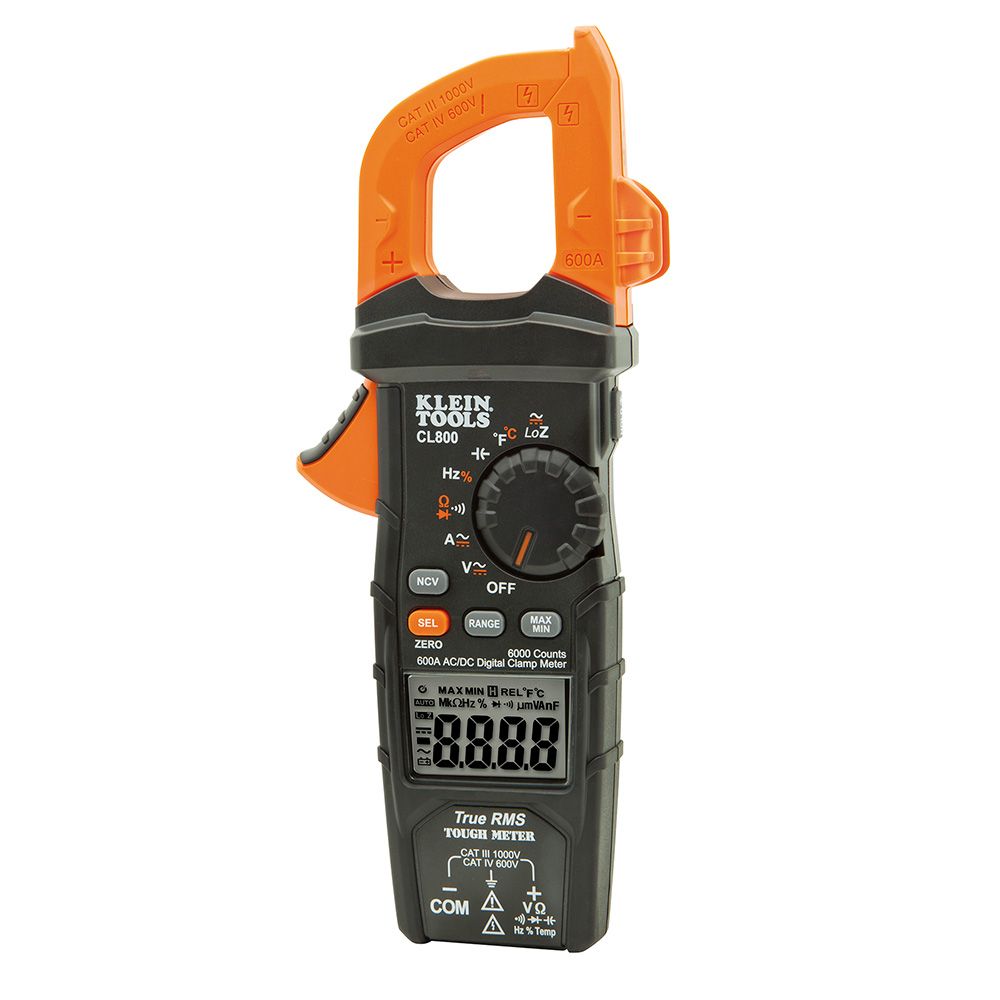 Klein Tools CL800 Auto-Ranging TRMS AC/DC Digital Clamp Meter
