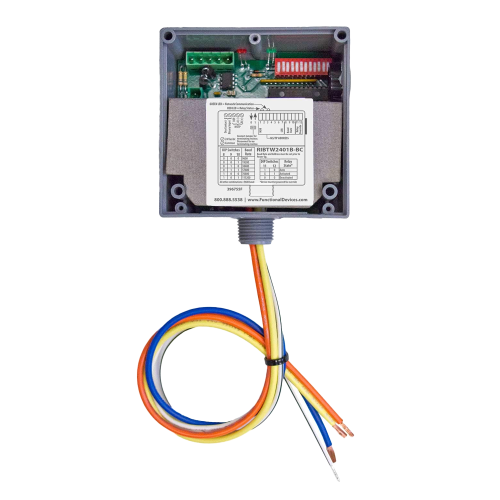 Functional Devices RIBTW2401B-BC BacNet Enclosed Relay