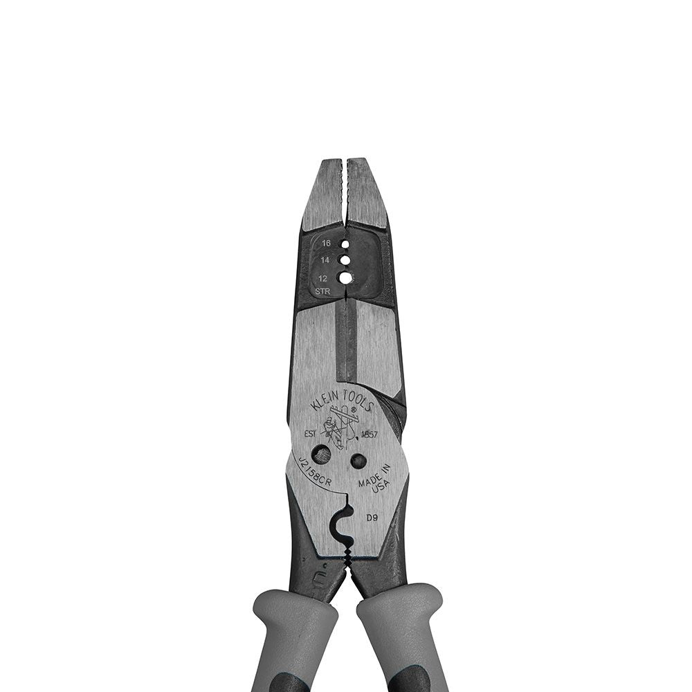 Klein J215-8CR Hybrid Pliers with Crimper and Wire Stripper