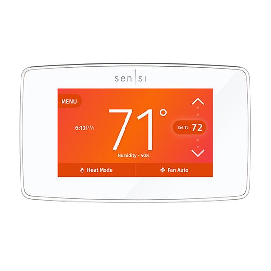 Emerson 1F95U-42WF Sensi Touch Smart Thermostat, White