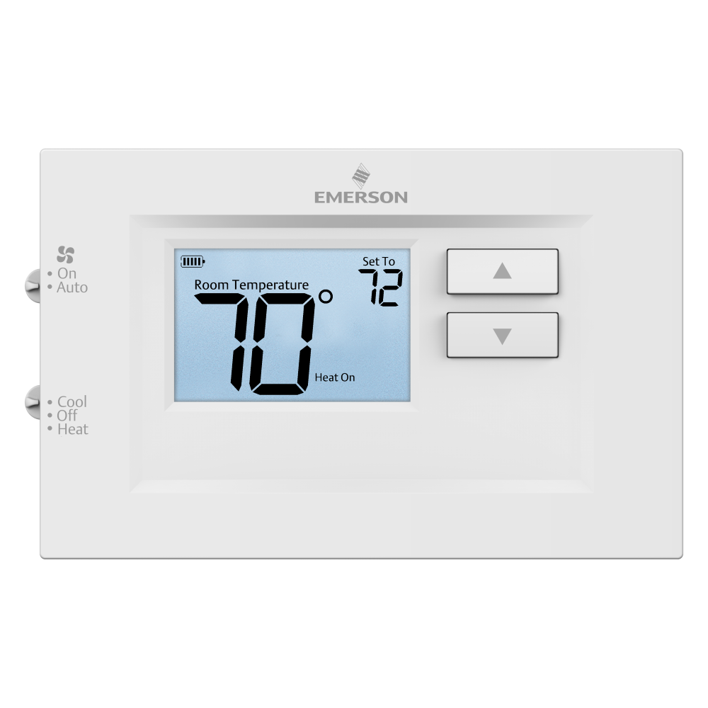 Emerson 1F75C-11NP Non-Programmable Thermostat, 1H/1C