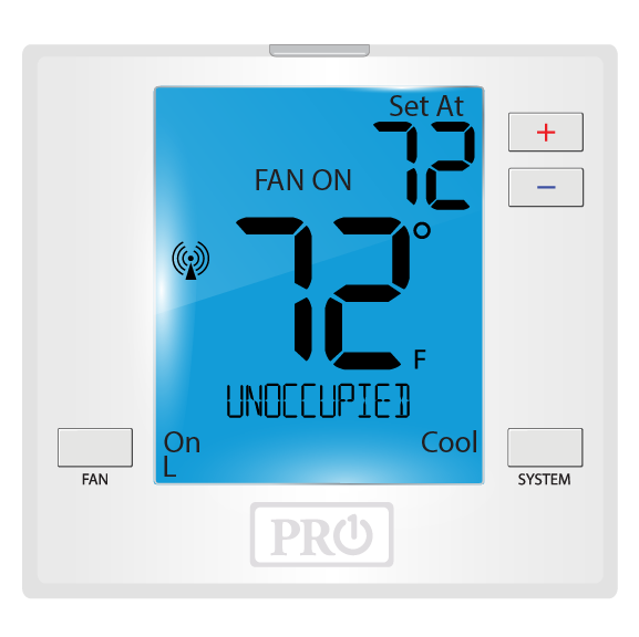 Pro1 T731W IAQ Wireless Non-Programmable PTAC Thermostat