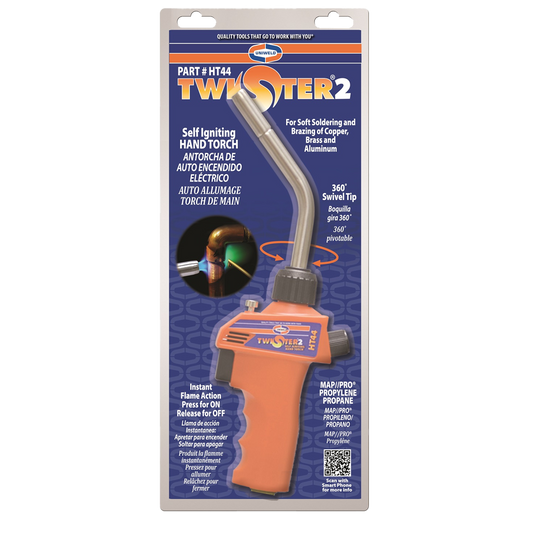 Uniweld HT44 Twister 2 Self Igniting Hand Torch With 360-Degree Swivel Tip