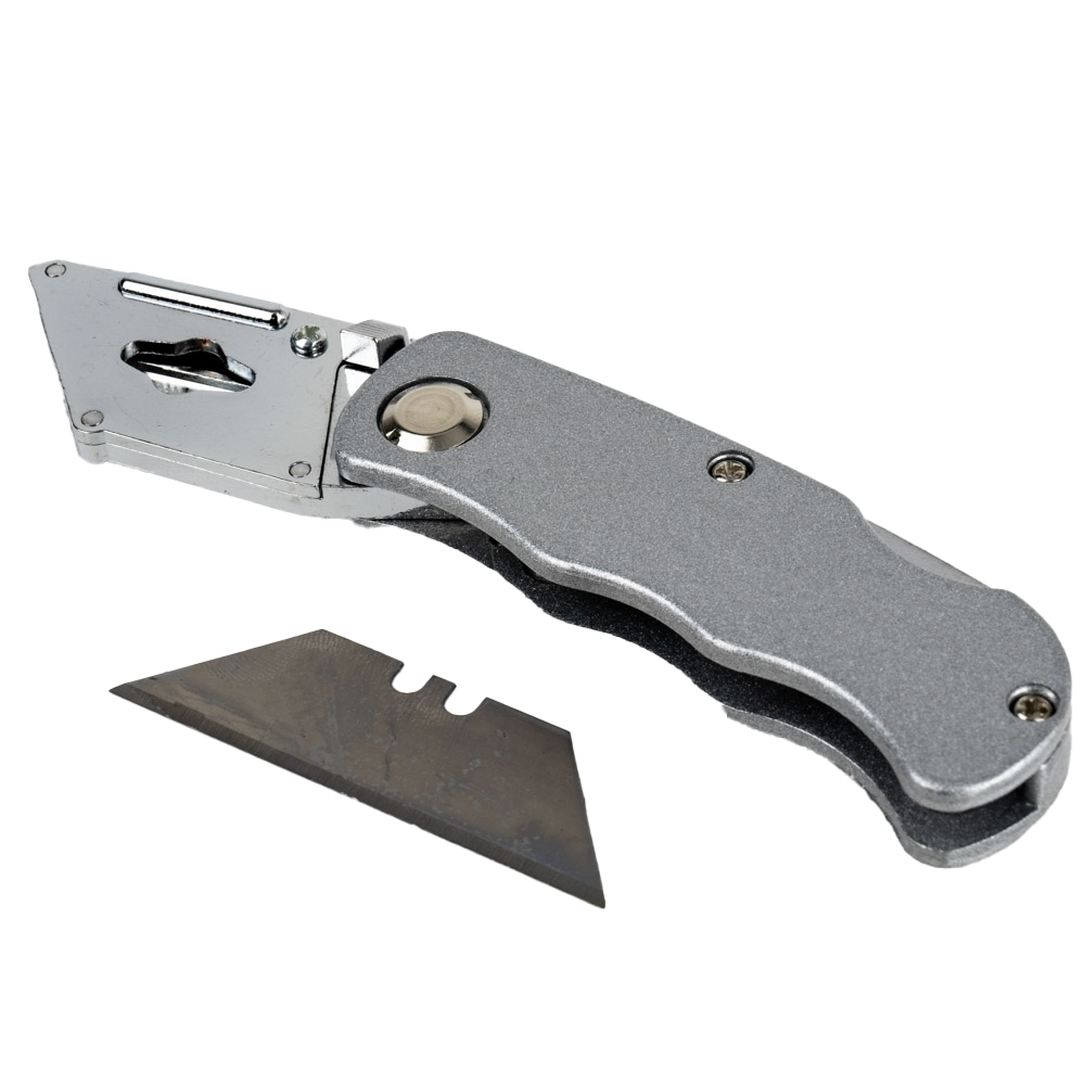 MA-Line MA-301C Folding Utility Knife with 3 Additional Blades