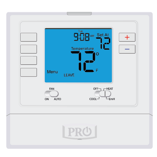 Pro1 IAQ T725 5+1+1 Day Dual-Powered Programmable Thermostat, 2H/1C