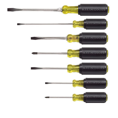 Klein 85076 7-Piece Screwdriver Set, Slotted and Phillips