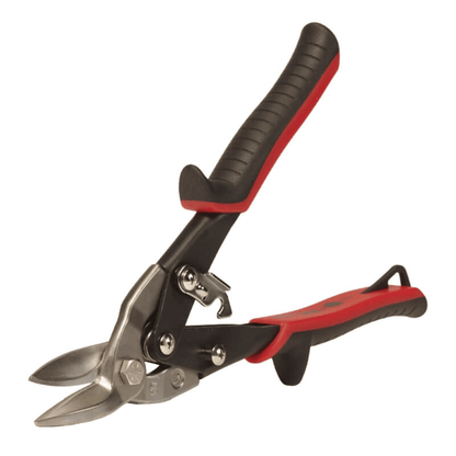 Malco AV1 Left-Cut Red-Grip Aviation Snips, Forged Steel