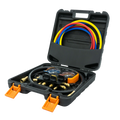 NAVAC N4A4H 4-Valve Manifold Gauge, Class 1.0 Accuracy