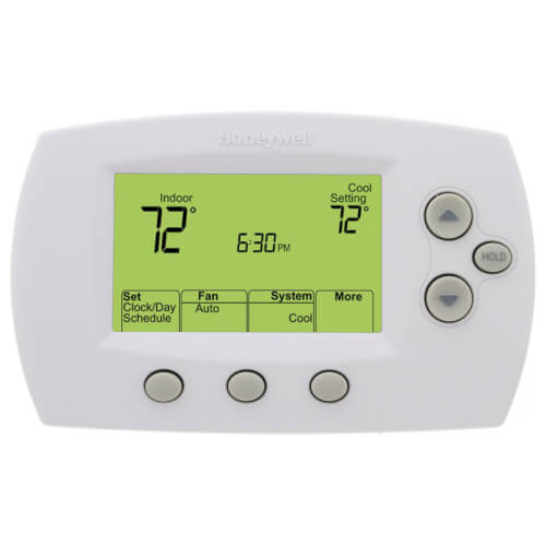 Honeywell TH6110D1021 FocusPRO 6000 5+1+1 Day Programmable Thermostat, Large Display