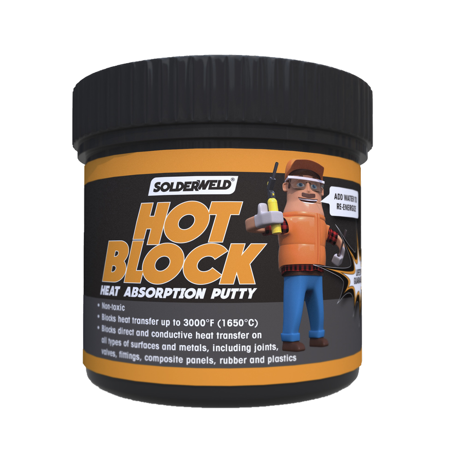 Hotblockchain Thread SolderWeld SW-HB1 Hot Block Heat-Stop Putty, 1lb Tb – HVAC Surplus