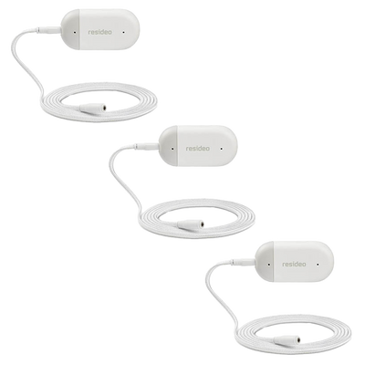 Resideo YCHW3000W3003 L1 WiFi Water Leak and Freeze Detector and Sensor Cable (3 Pack)