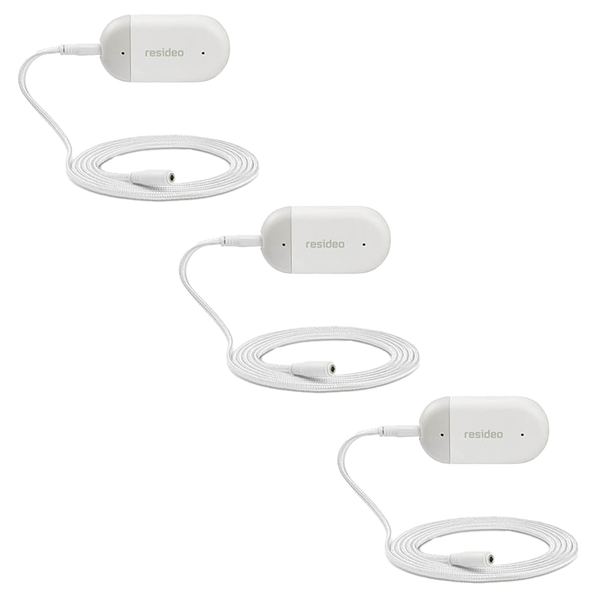Resideo YCHW3000W3003 L1 WiFi Water Leak and Freeze Detector and Sensor Cable (3 Pack)