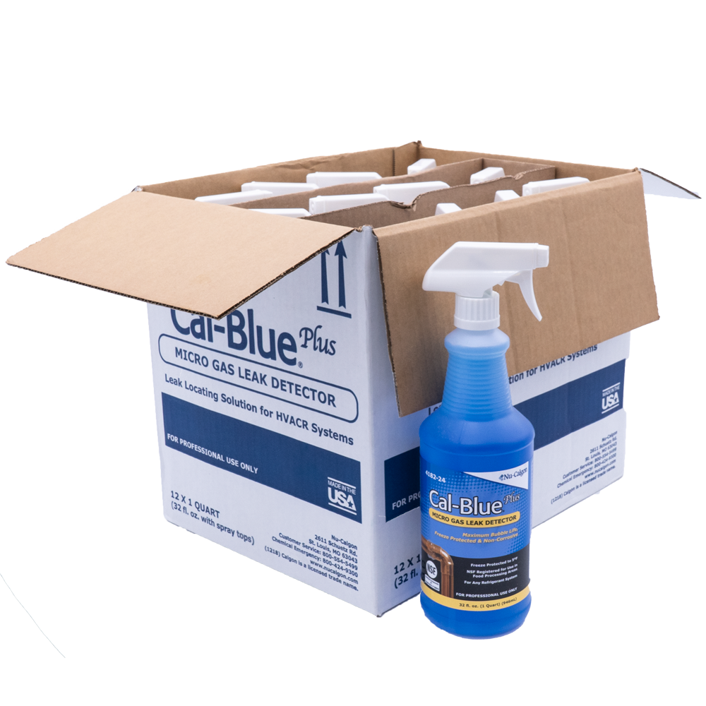 Nu-Calgon 4182-24 Cal-Blue Plus Leak Detector (1qt. Spray Bottle) - 12 Pack