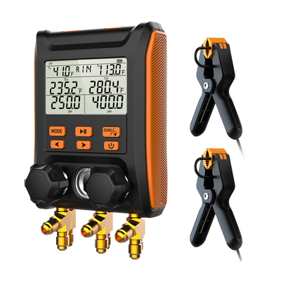 Elitech MS-1000 Smart Digital Manifold Set With Clamps