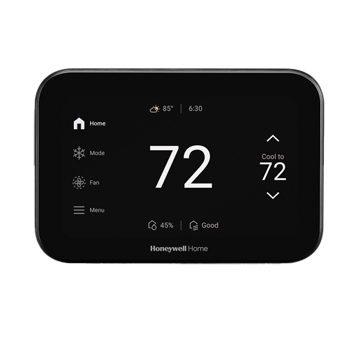Honeywell THX1100B4 ElitePRO S1100 Smart Thermostat, 5” Touchscreen In Black (4H/2C Heat Pump & 3H/3C Conventional)