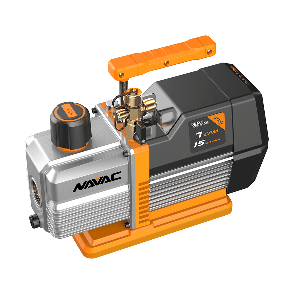 NAVAC NP7DP Dual-Voltage Vacuum Pump with Expanded Applications, 7CFM