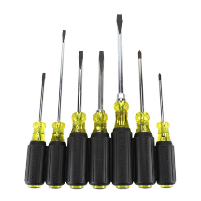 Klein 85076 7-Piece Screwdriver Set, Slotted and Phillips