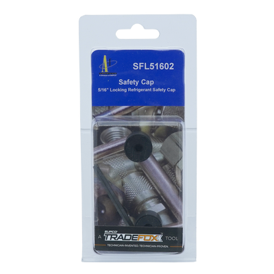 Supco TradeFox SFL51602 5/16in Refrigerant Safety Locking Caps, 2 Pack