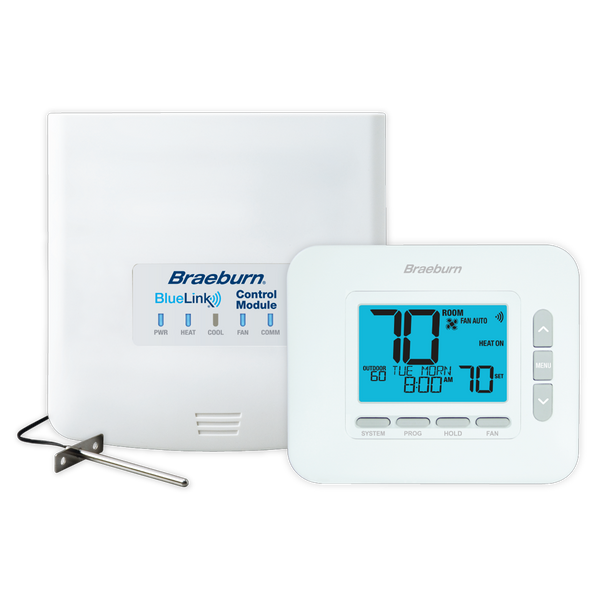 Braeburn 8500 Universal 3H/2C Wireless Thermostat Kit, Includes Control Module & Air Sensor