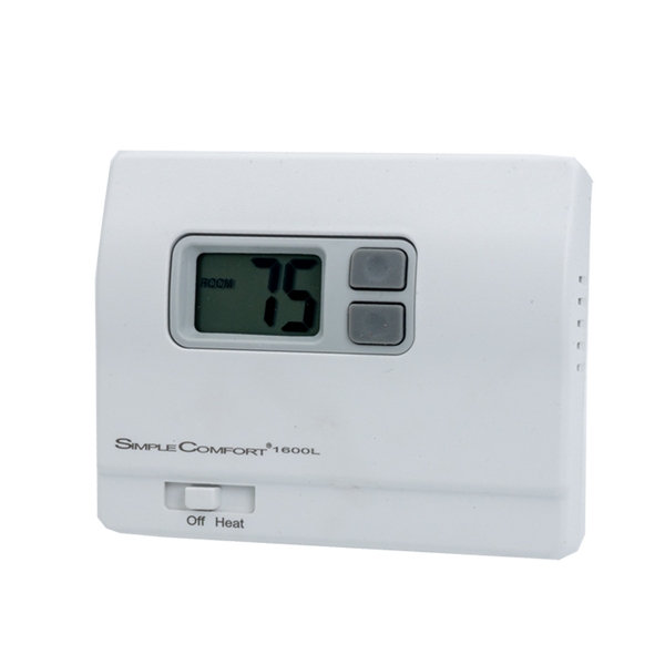 ICM Controls SC1600L Non-Programmable Digital Thermostat, Heat Only