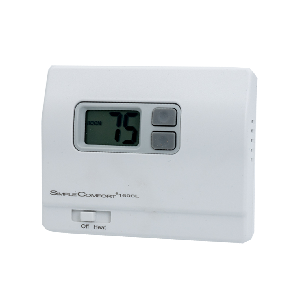 ICM Controls SC1600L Non-Programmable Digital Thermostat, Heat Only