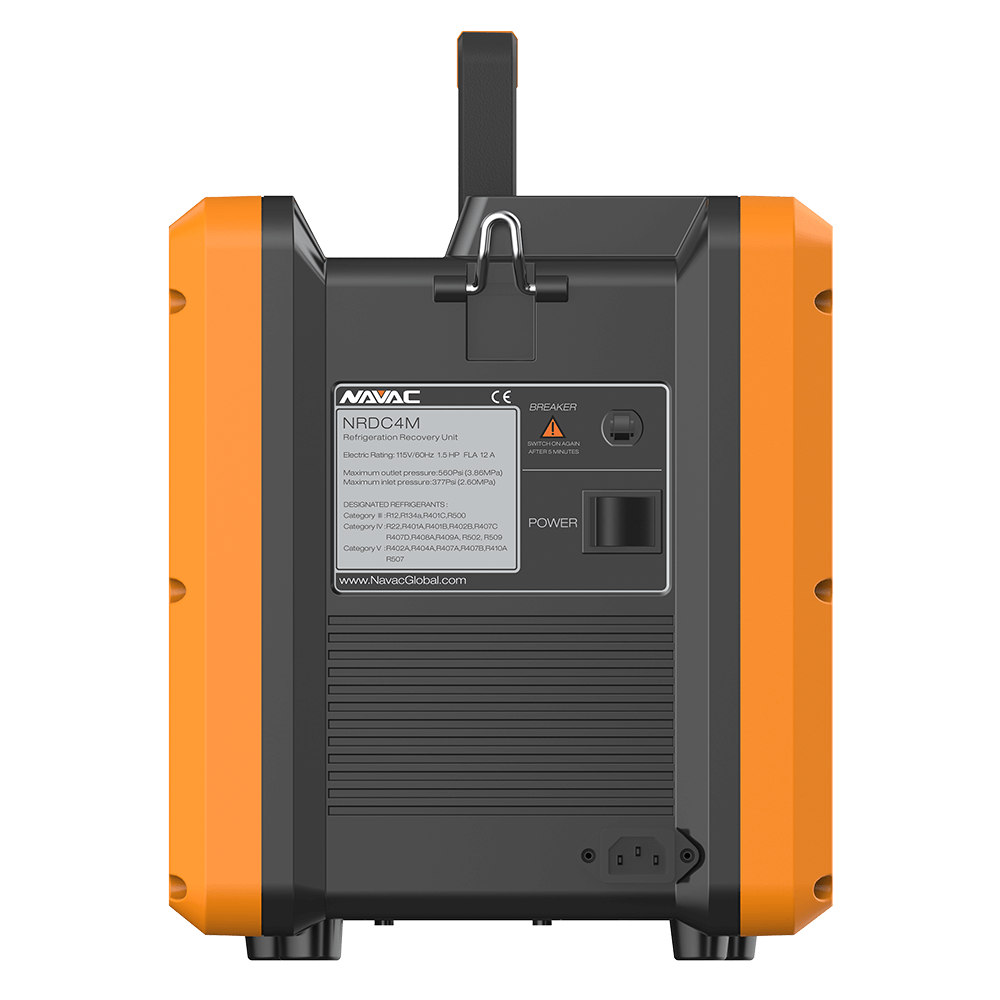 NAVAC NRDC4M 4-Cylinder Master-Series Recovery Unit, Digital Display