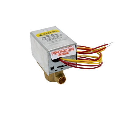 Honeywell V8043E1004 24V 1/2in Sweat Zone Valve, Normally Closed