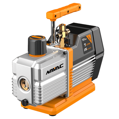 NAVAC NP7DP Dual-Voltage Vacuum Pump with Expanded Applications, 7CFM