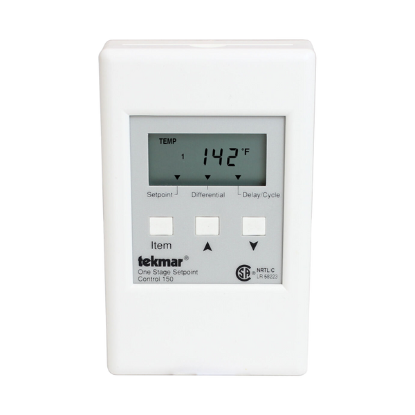 Tekmar 150 One Stage Setpoint Digital Control, Heat Or Cool Setpoint Control