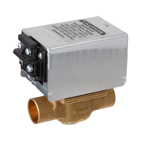 Honeywell V8043F1036 24V 3/4in Sweat Zone Valve, 125 PSI