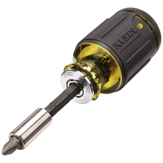 Klein Tools 32308 8-in-1 Multi-Bit Stubby Screwdriver