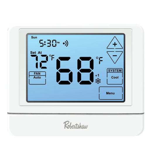 Robertshaw RS10420T Digital Programmable Touchscreen Thermostat, 4H/2C