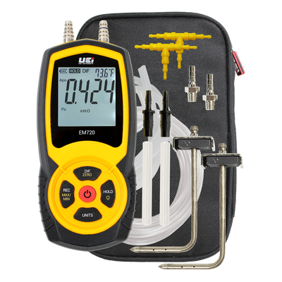 UEi EM720SPKIT Hi-Res Differential Manometer Static Pressure Kit