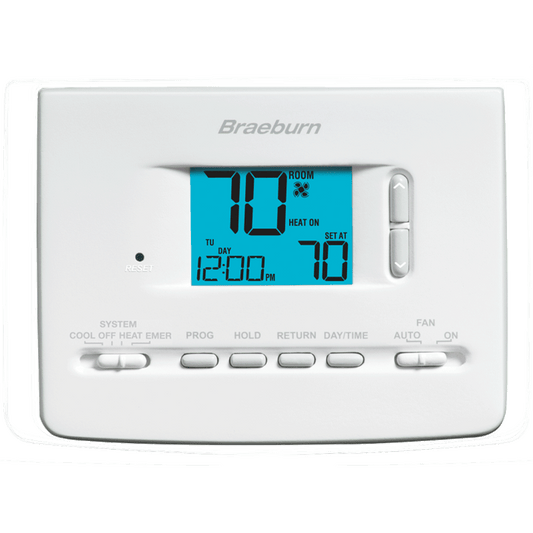 Braeburn 2220NC 5-2 Day Programmable Thermostat, 2H/1C