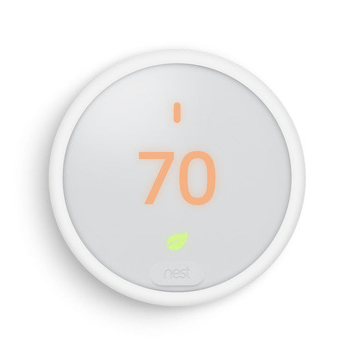 Google Nest T4001ES Thermostat E for Most 24V Heating/Cooling Systems