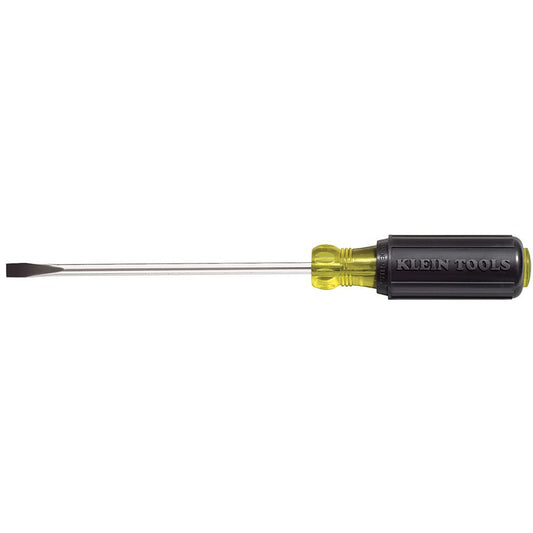 Klein 605-6 1/4in HEAVY DUTY Cabinet Tip Screwdriver, 6in Shank