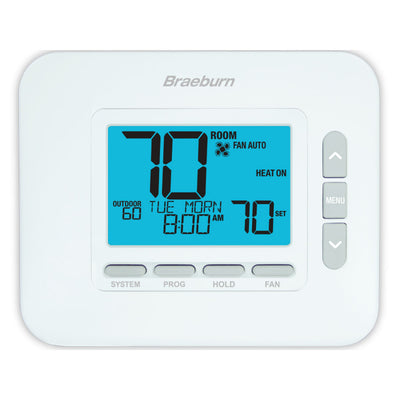 Braeburn 4030 2H/1C Programmable Thermostat with Dry Contact