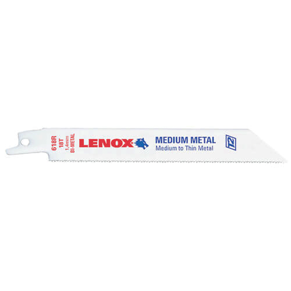 Lenox 20494B614R 6in Metal-Cutting Reciprocating Saw Blade, 25 Blades